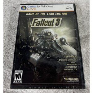 Fallout 3: GAME OF THE YEAR EDITION Brand New Factory Sealed PC Windows Bethesda